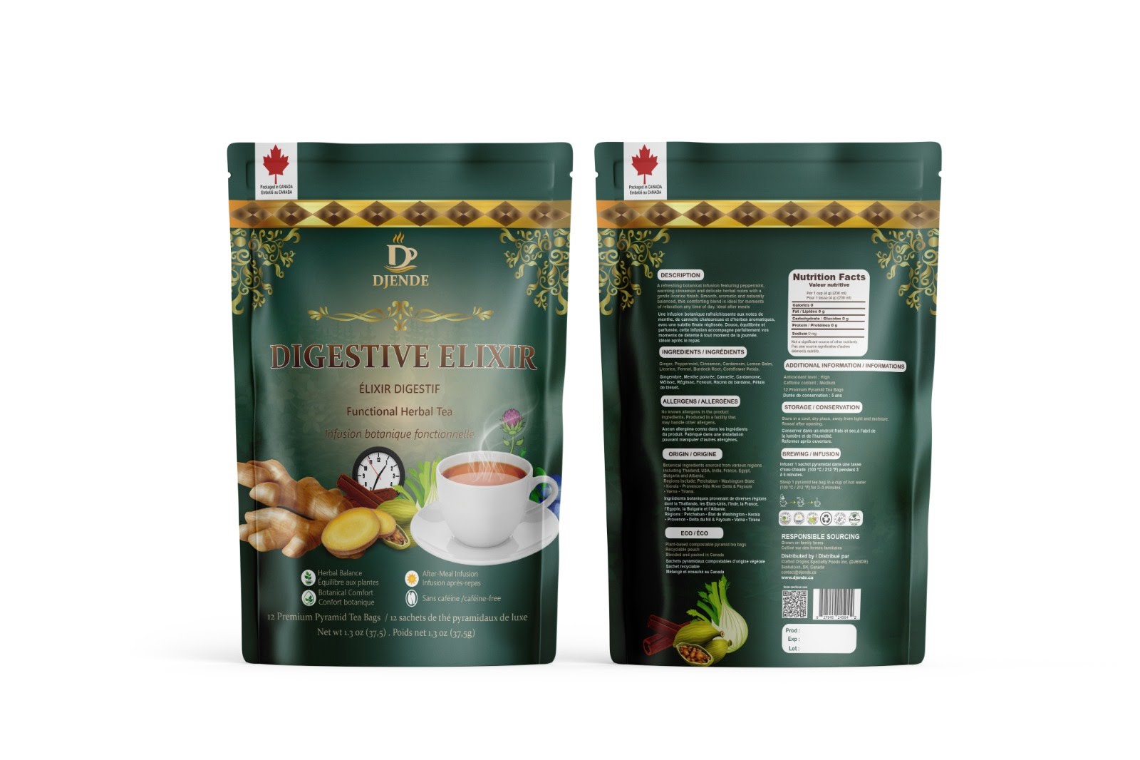 Fennel, peppermint, ginger: what's in Digestive Elixir | DJENDE