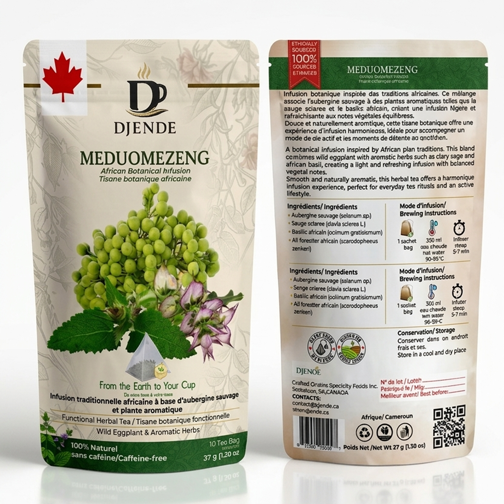 African wild aubergine, sage & basil: what's in Meduomezeng | DJENDE