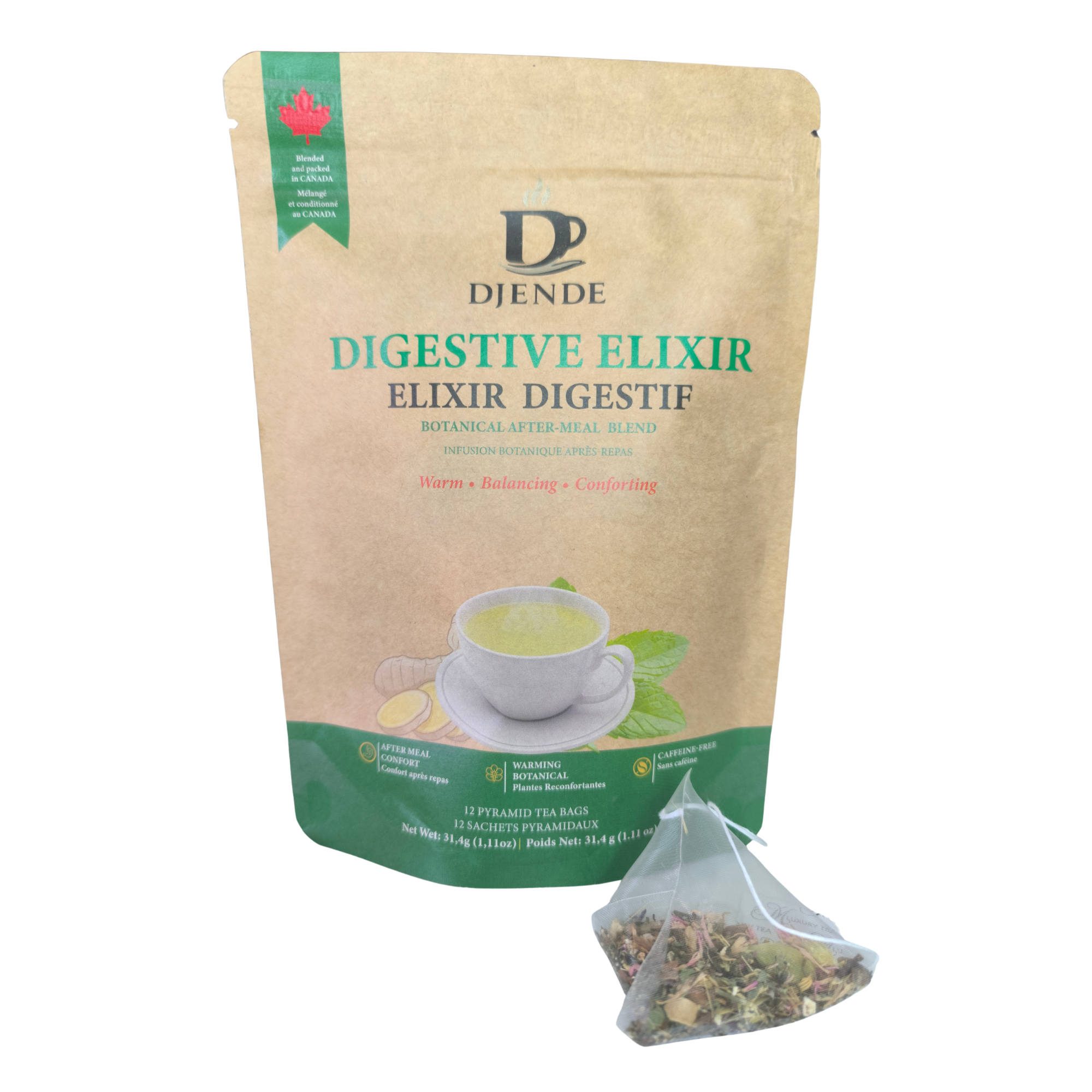 DJENDE Digestive Elixir – Caffeine-Free Herbal Infusion