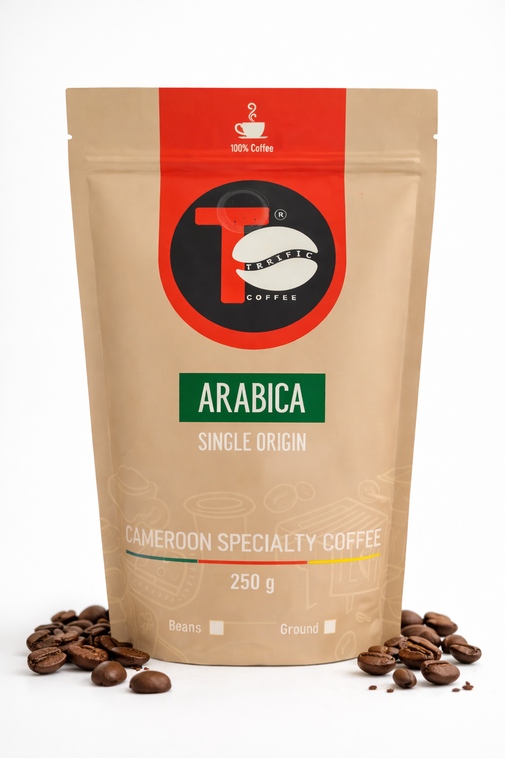 Café Arabica du Cameroun — Single Origin | 250 g (Grains )