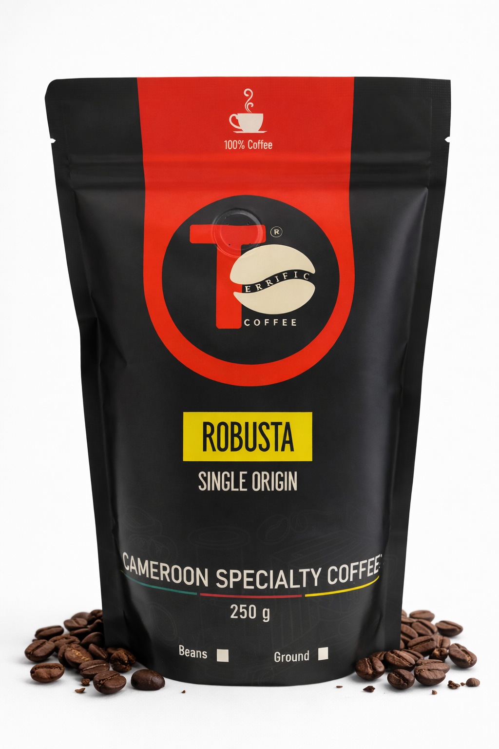 Café Robusta du Cameroun — Single Origin | 250 g (Grains)