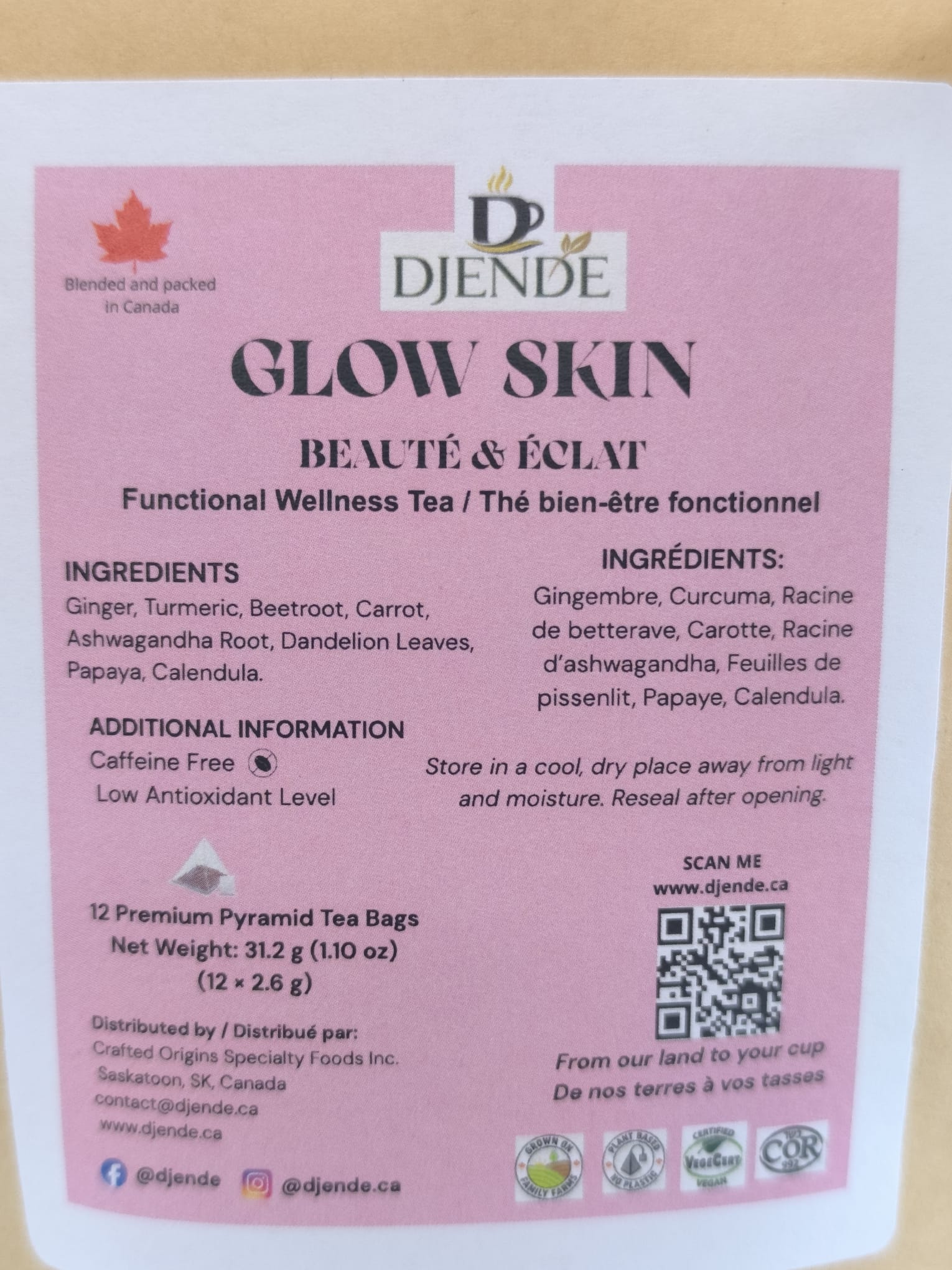 DJENDE GLOW SKIN – Wellness Herbal Infusion