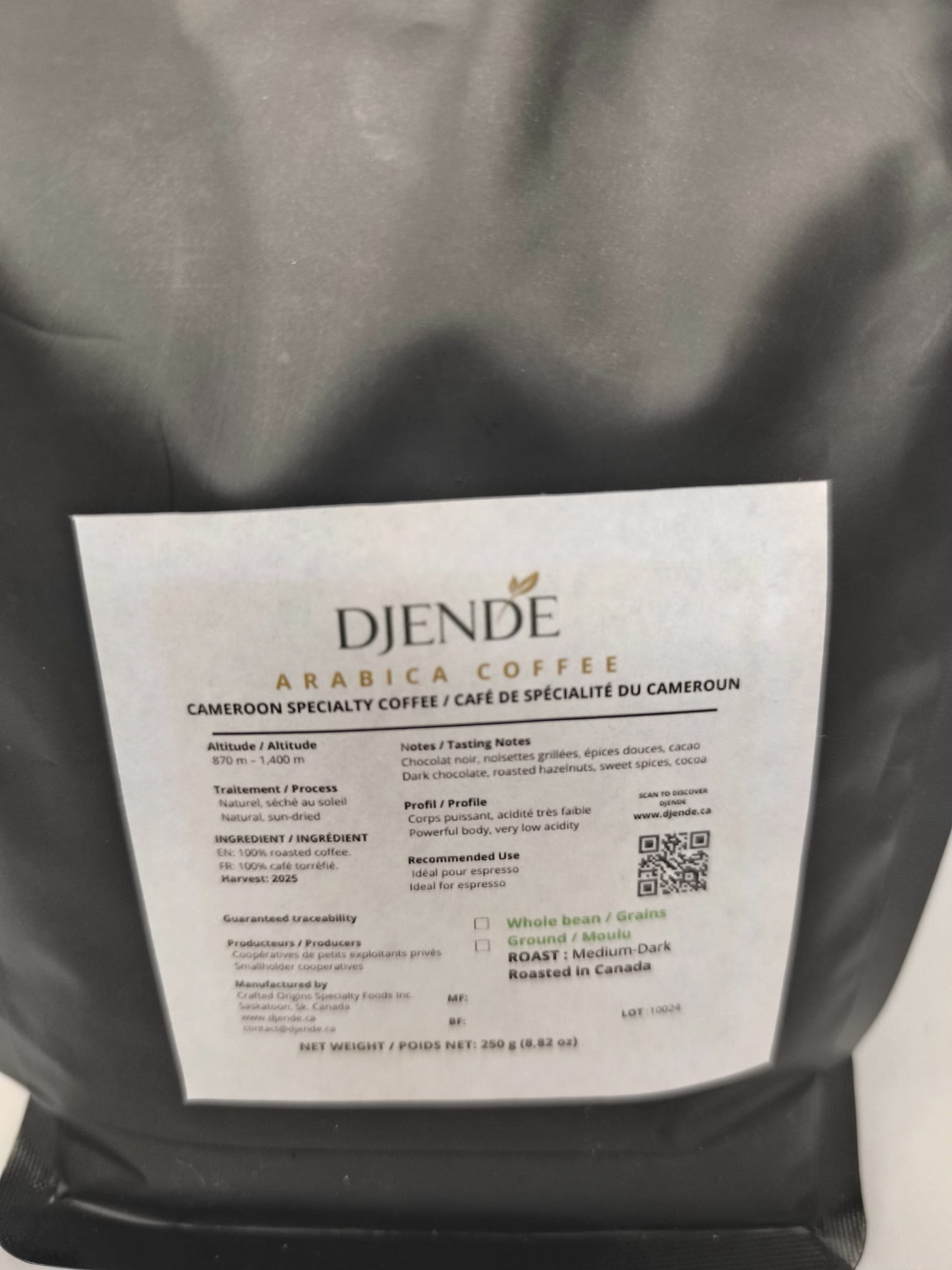 DJENDE Cameroon Single Origin Arabica Coffee